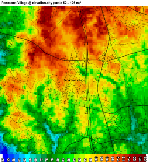 Panorama Village elevation map