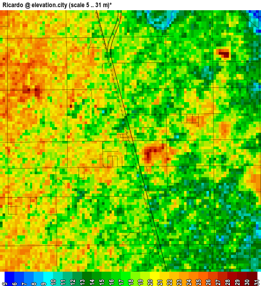 Ricardo elevation map