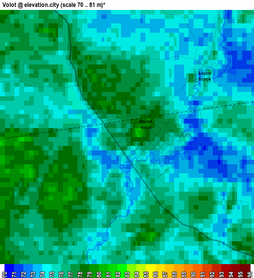 Volot elevation map