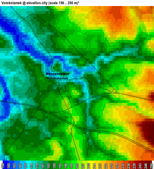 Volokolamsk elevation map