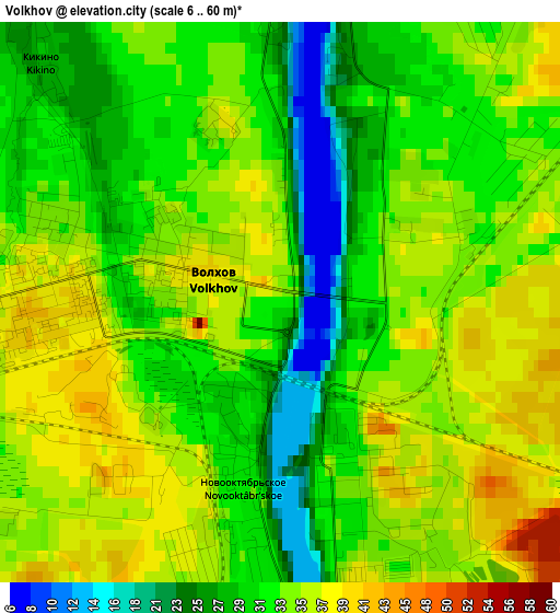 Volkhov elevation map