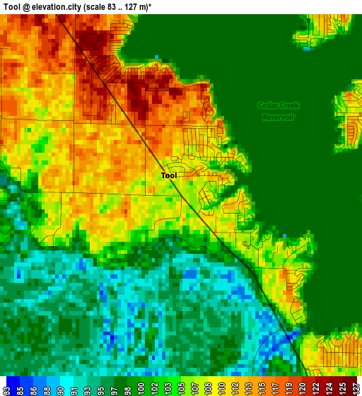 Tool elevation map