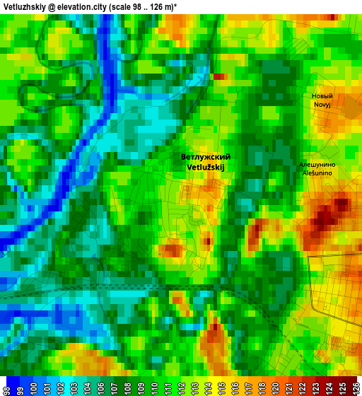 Vetluzhskiy elevation map