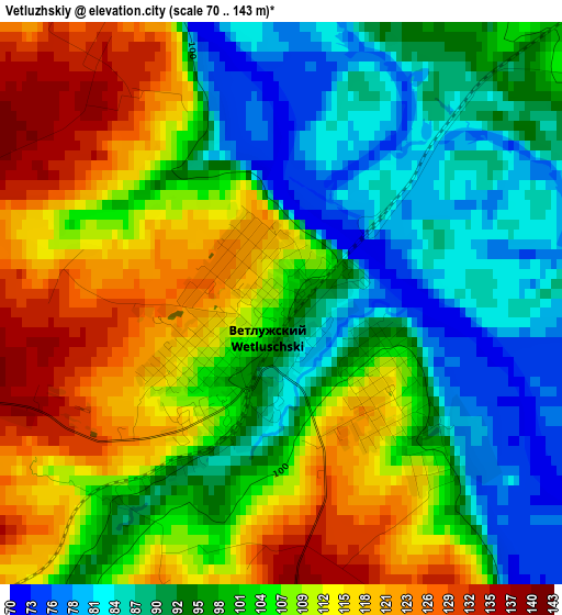 Vetluzhskiy elevation map