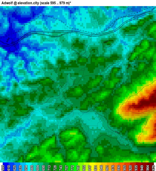 Adwolf elevation map