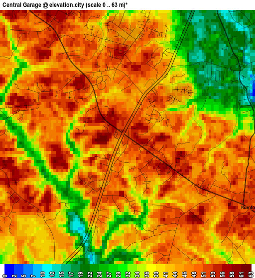 Central Garage elevation map