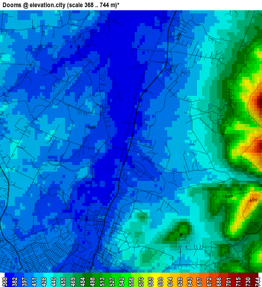 Dooms elevation map