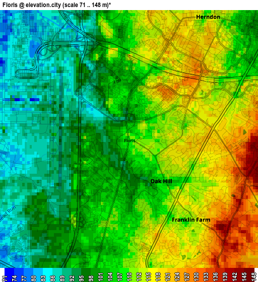 Floris elevation map