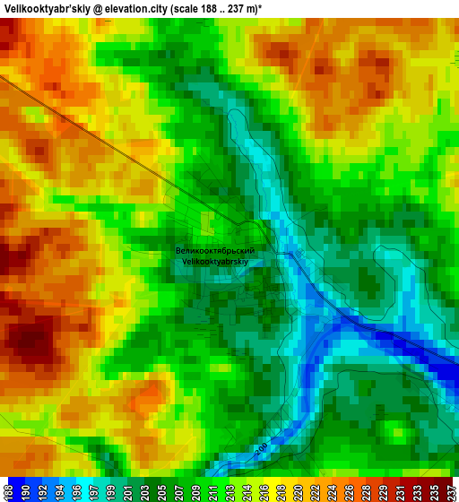 Velikooktyabr’skiy elevation map