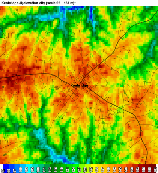 Kenbridge elevation map