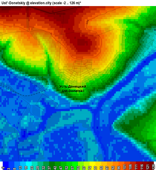 Ust’-Donetskiy elevation map