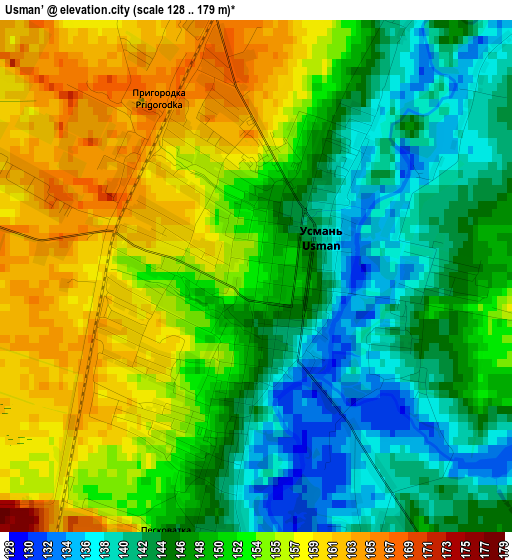 Usman’ elevation map