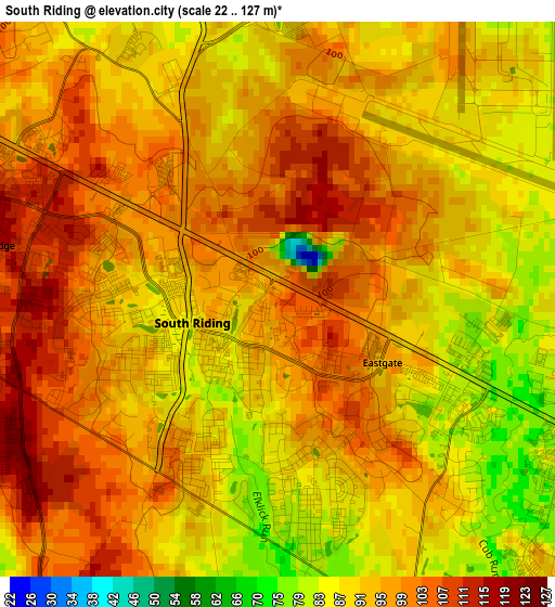 South Riding elevation map