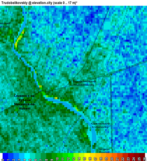 Trudobelikovskiy elevation map