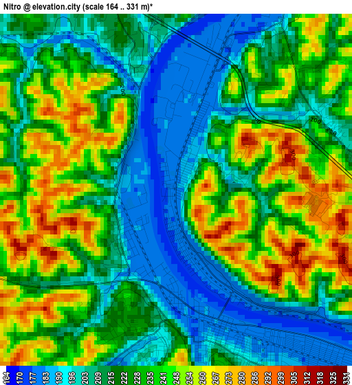 Nitro elevation map