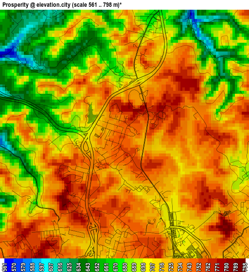 Prosperity elevation map