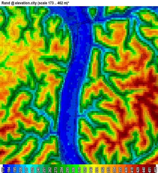 Rand elevation map