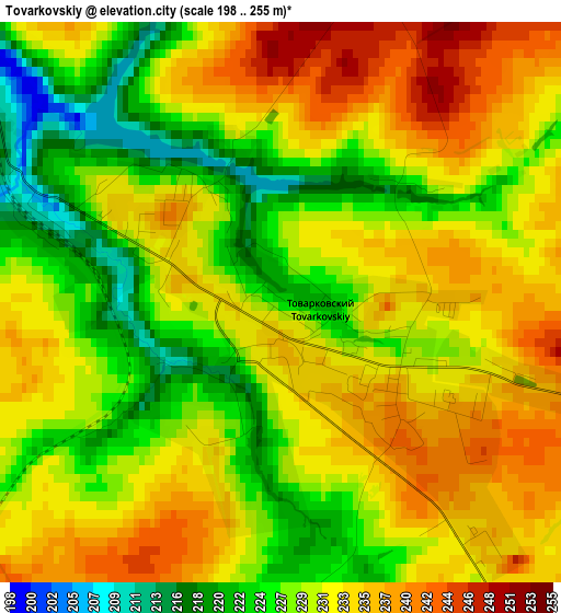 Tovarkovskiy elevation map