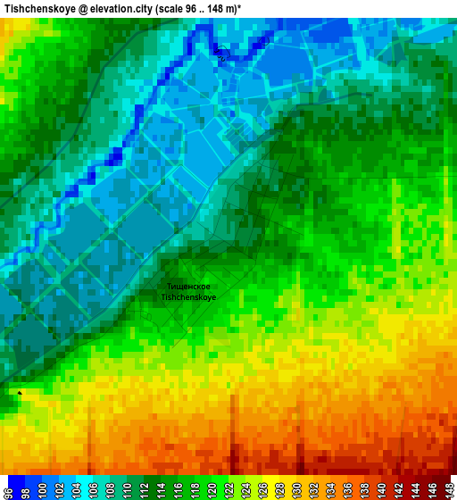 Tishchenskoye elevation map