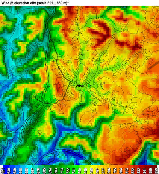 Wise elevation map