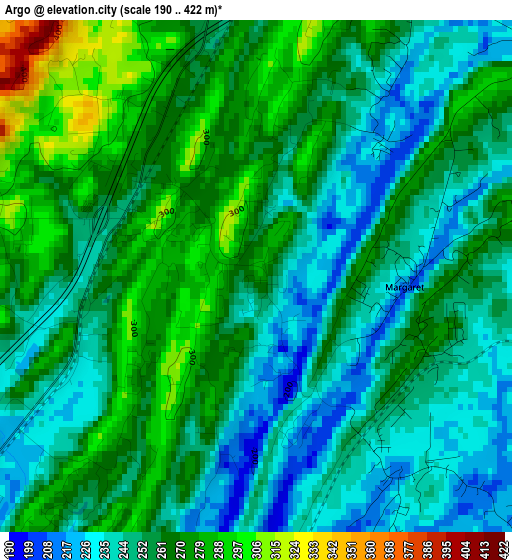 Argo elevation map