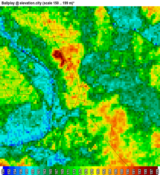 Ballplay elevation map