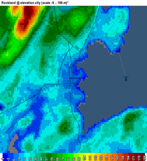 Rockland elevation map