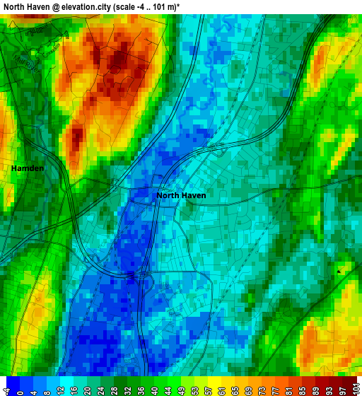 North Haven elevation map