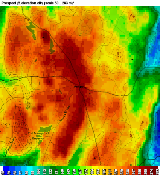 Prospect elevation map