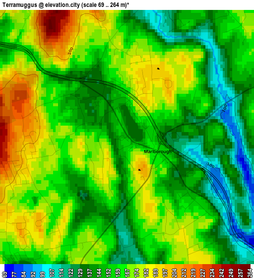 Terramuggus elevation map