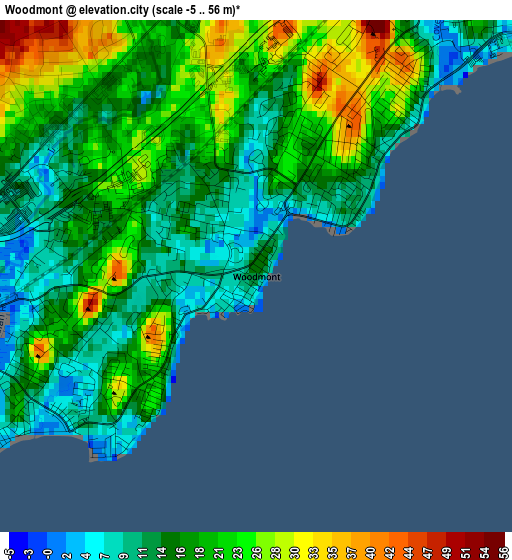 Woodmont elevation map