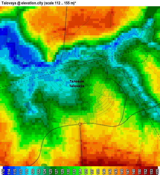 Talovaya elevation map