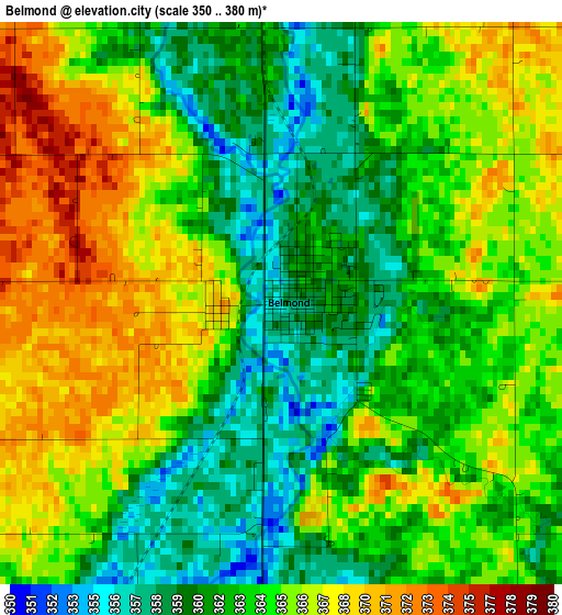 Belmond elevation map