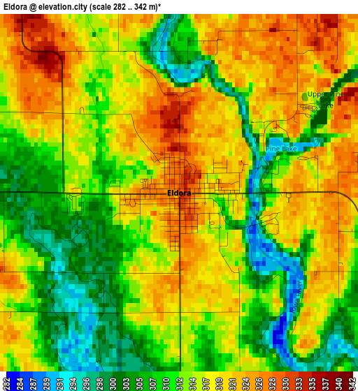 Eldora elevation map