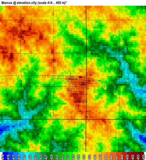 Marcus elevation map