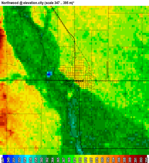 Northwood elevation map