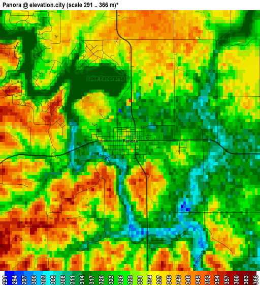 Panora elevation map