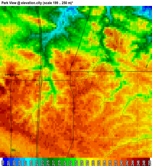 Park View elevation map