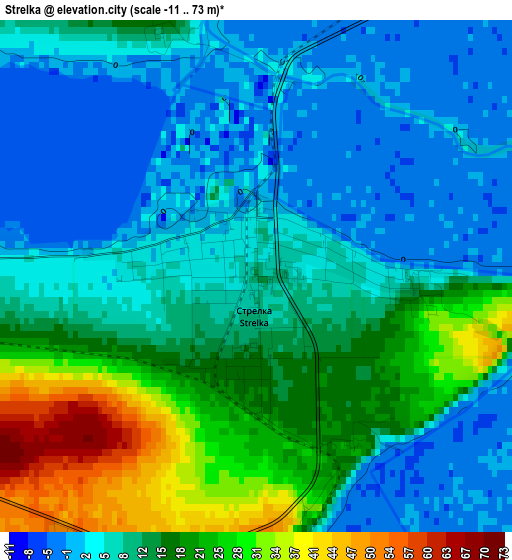 Strelka elevation map