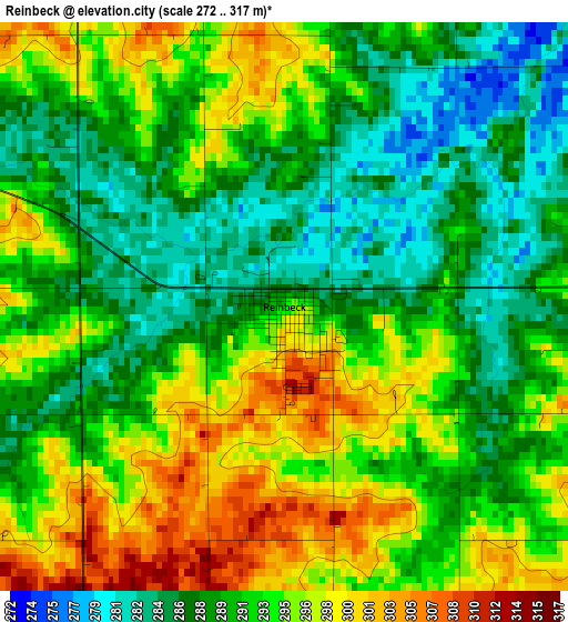 Reinbeck elevation map