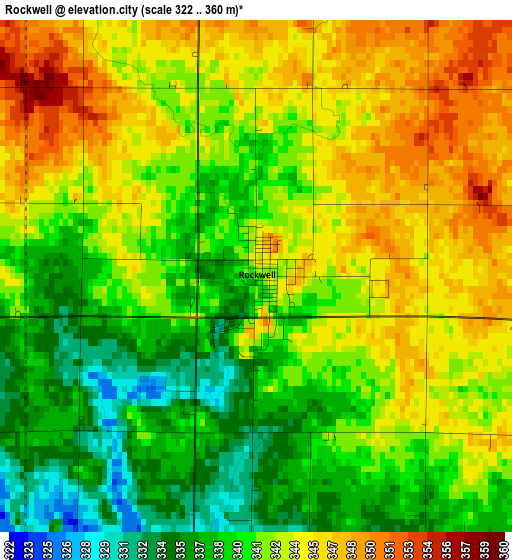 Rockwell elevation map