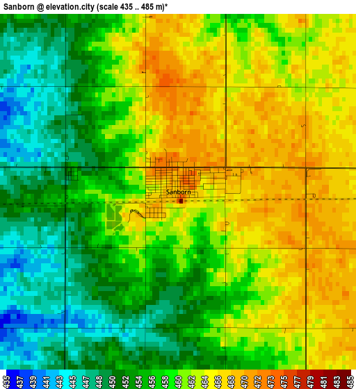 Sanborn elevation map