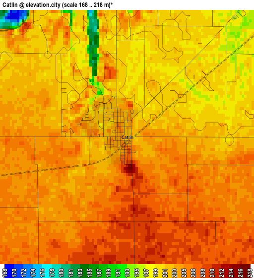 Catlin elevation map