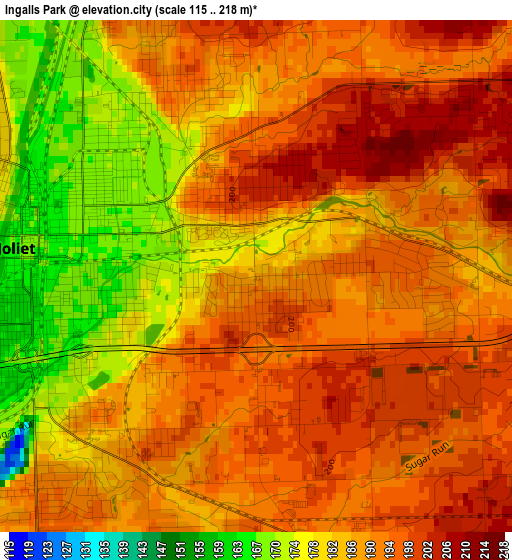 Ingalls Park elevation map