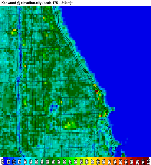 Kenwood elevation map