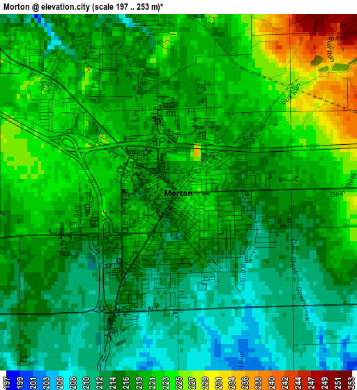 Morton elevation map