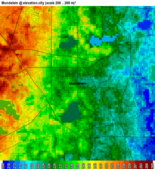 Mundelein elevation map