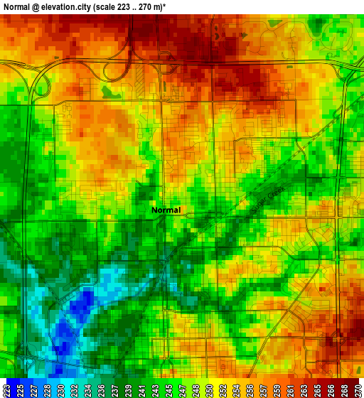 Normal elevation map