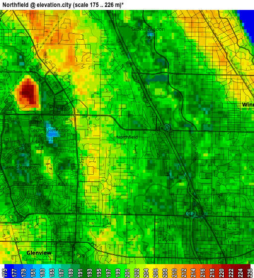 Northfield elevation map