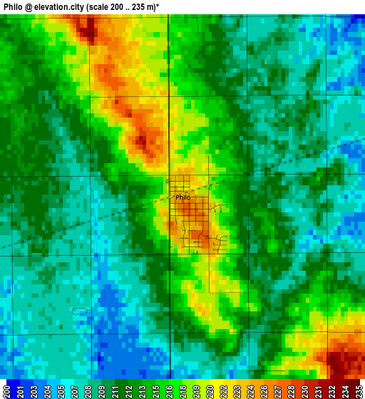 Philo elevation map